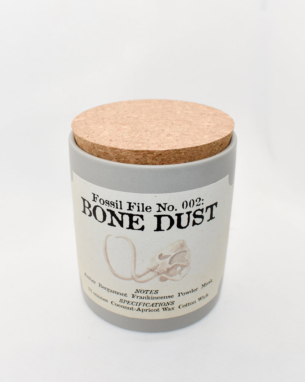 Bone Dust Candle (Fossil File No. 002)