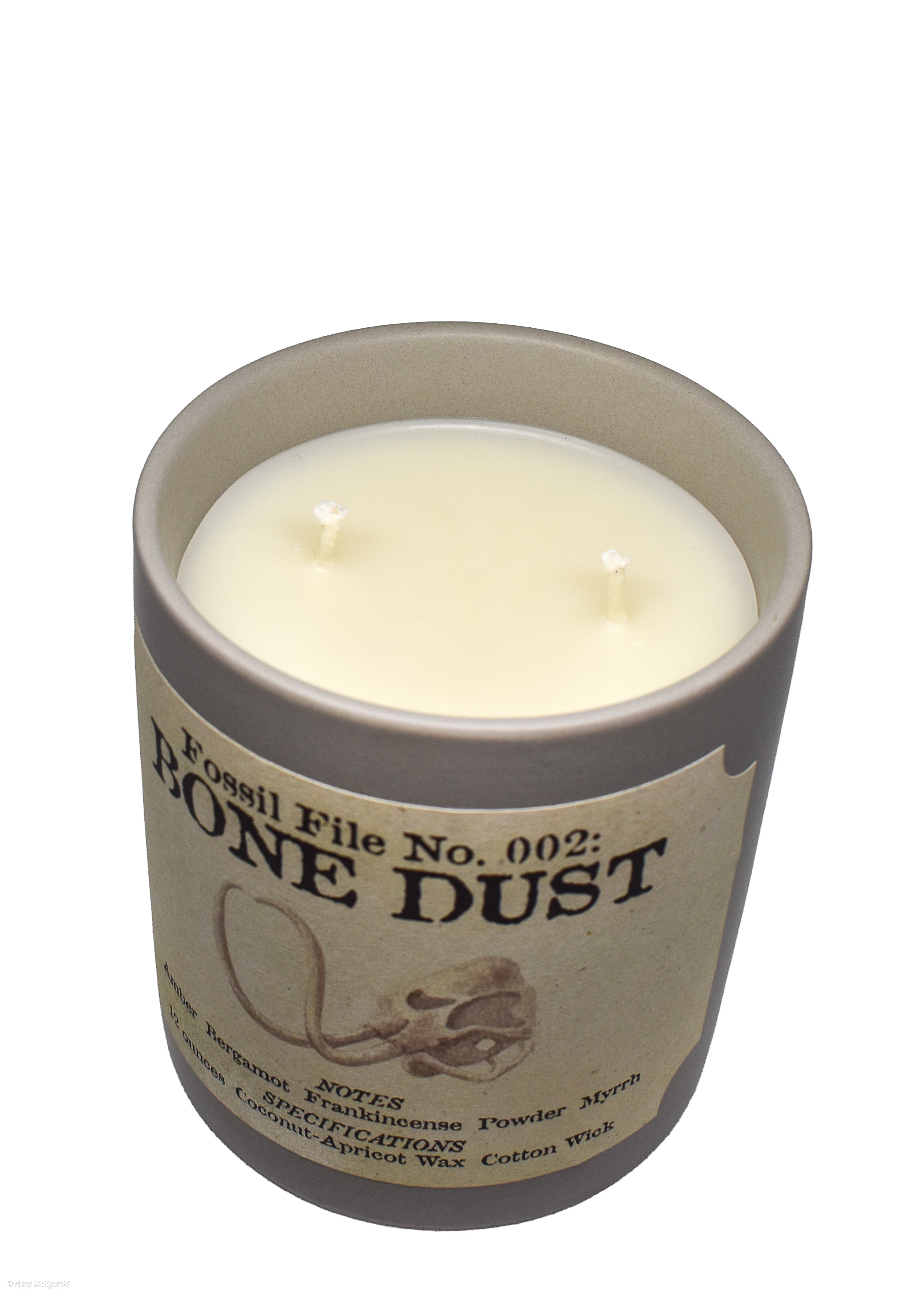 Bone Dust Candle (Fossil File No. 002)