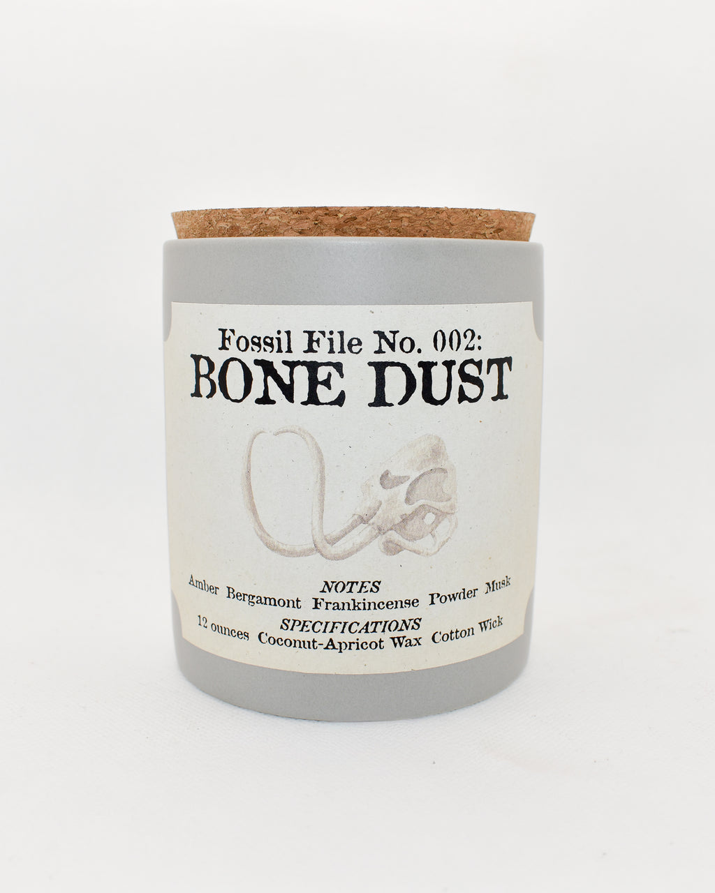 Bone Dust Candle (Fossil File No. 002)
