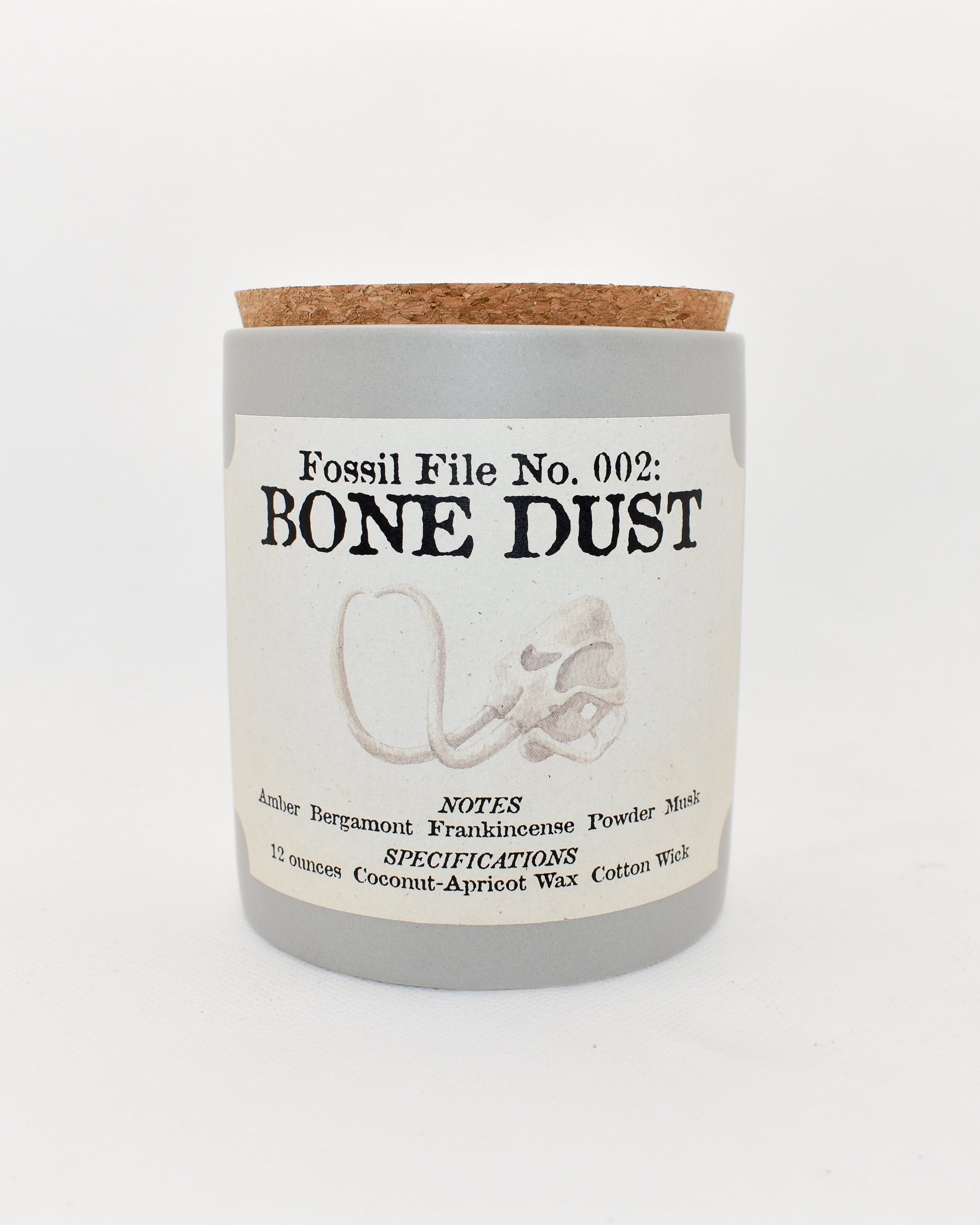 Bone Dust Candle (Fossil File No. 002)