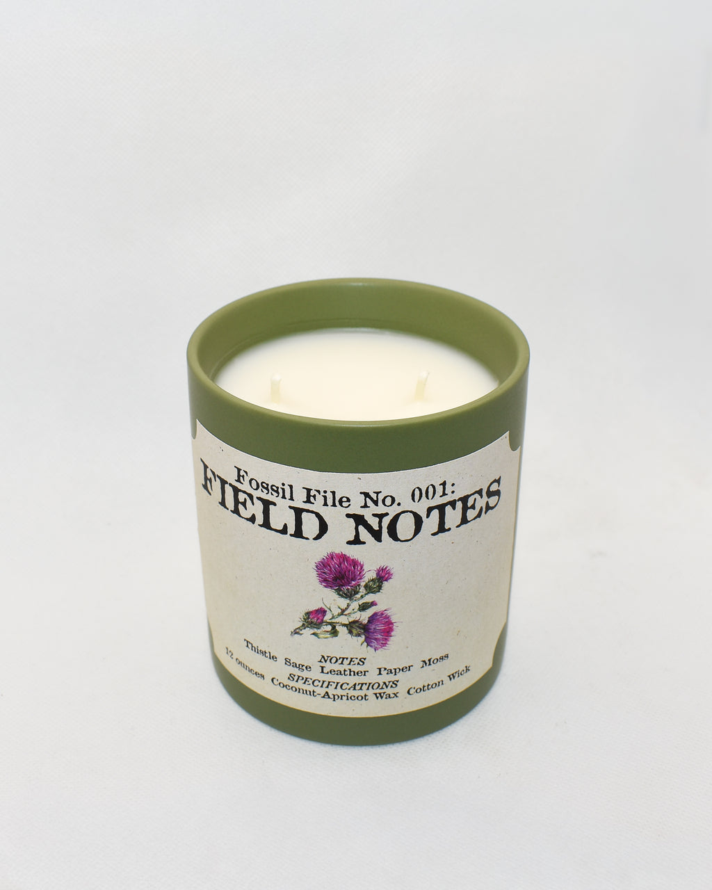 Field Notes Candle (Fossil File No. 001)