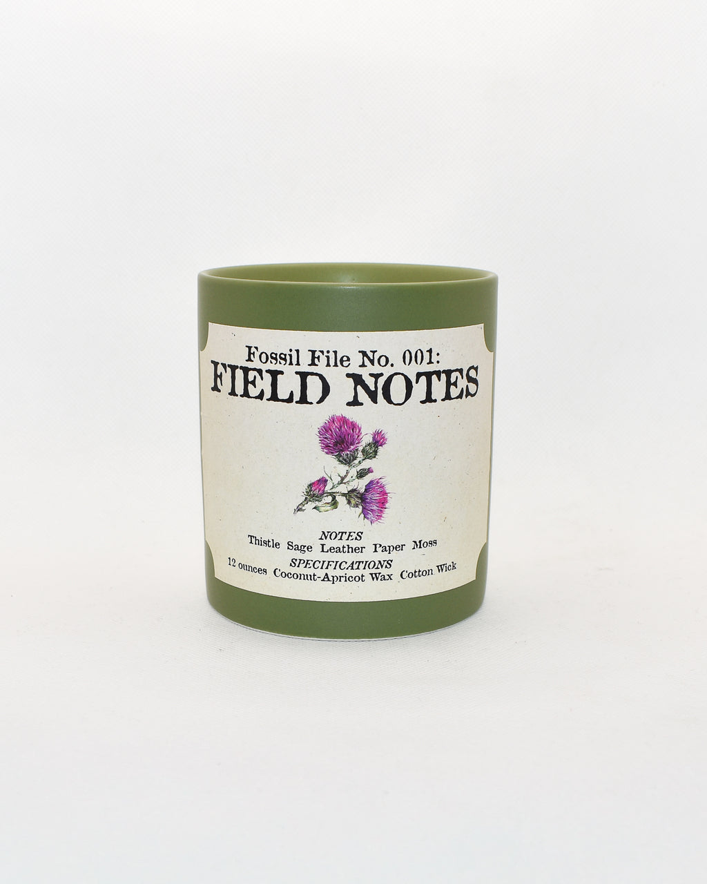 Field Notes Candle (Fossil File No. 001)