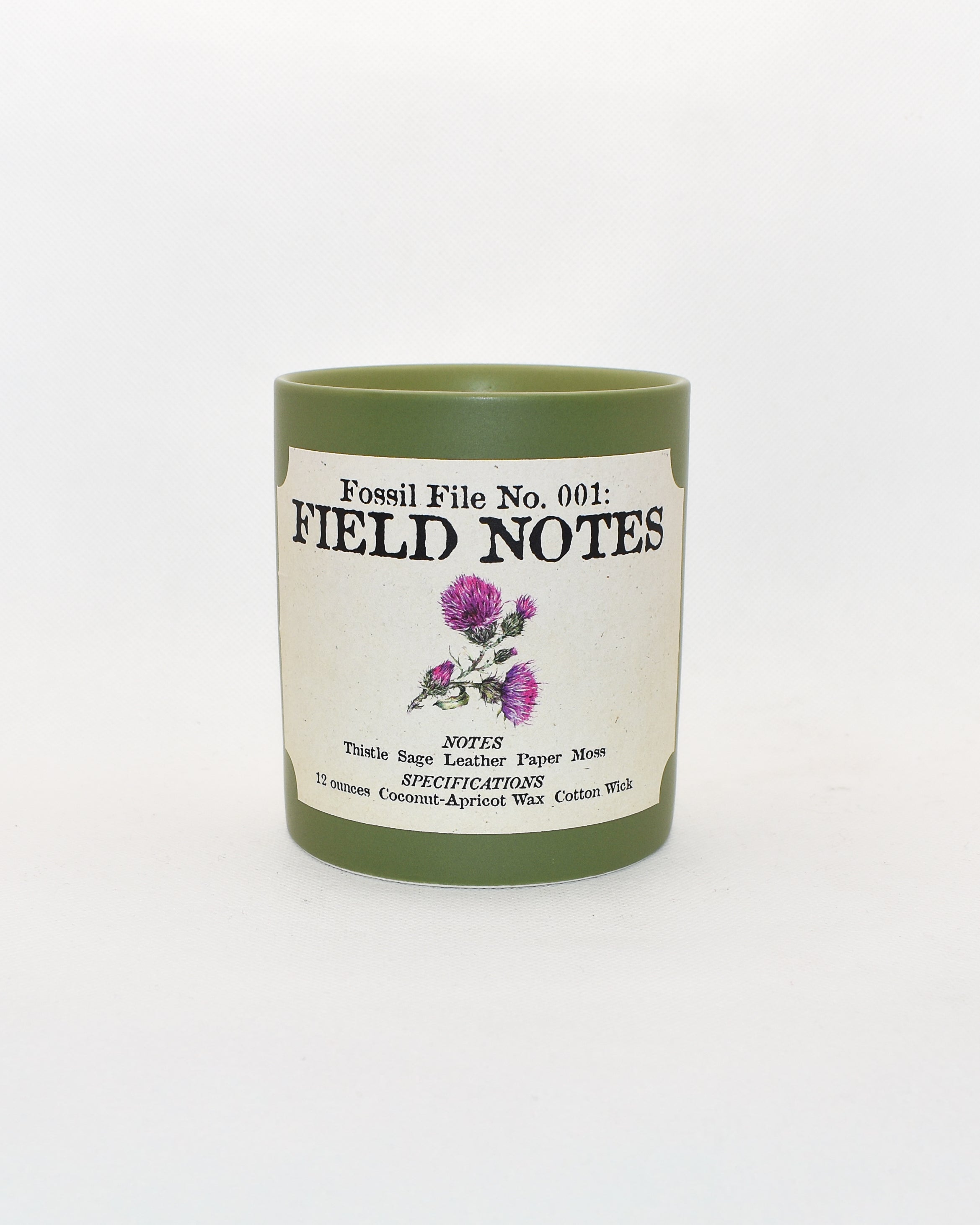 Field Notes Candle (Fossil File No. 001)