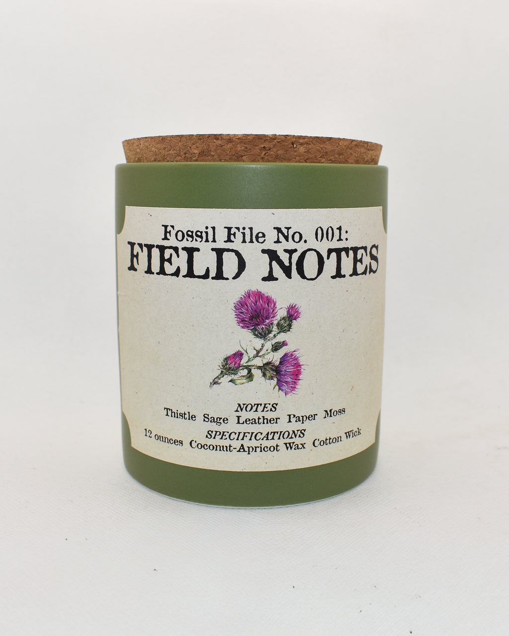 Field Notes Candle (Fossil File No. 001)