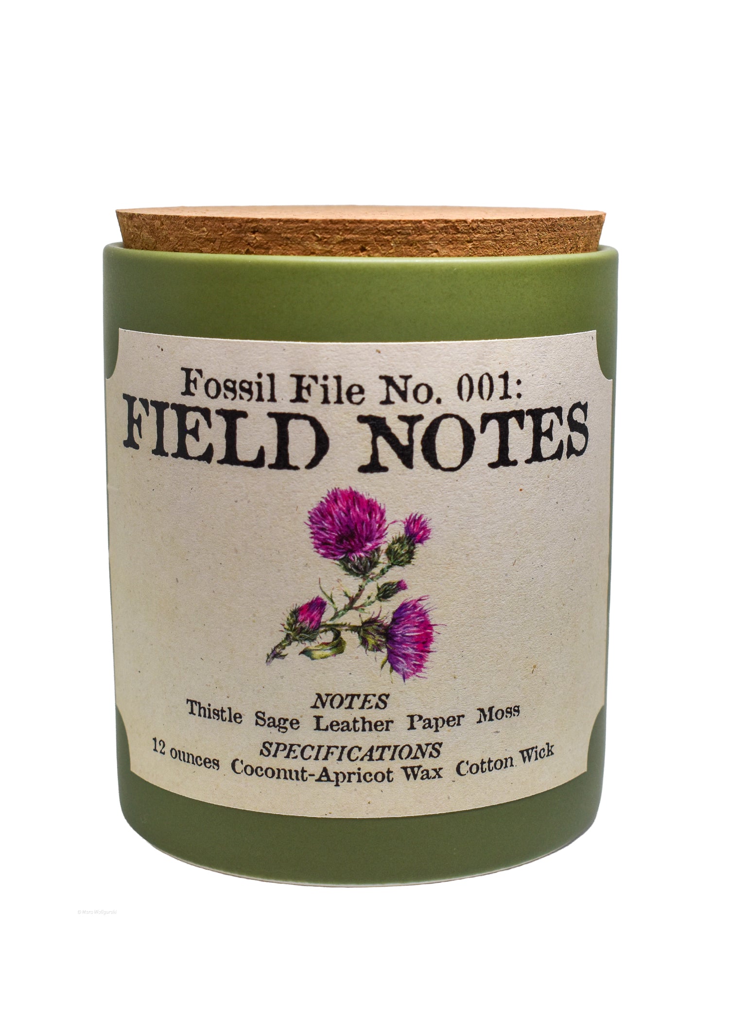 Field Notes Candle (Fossil File No. 001)