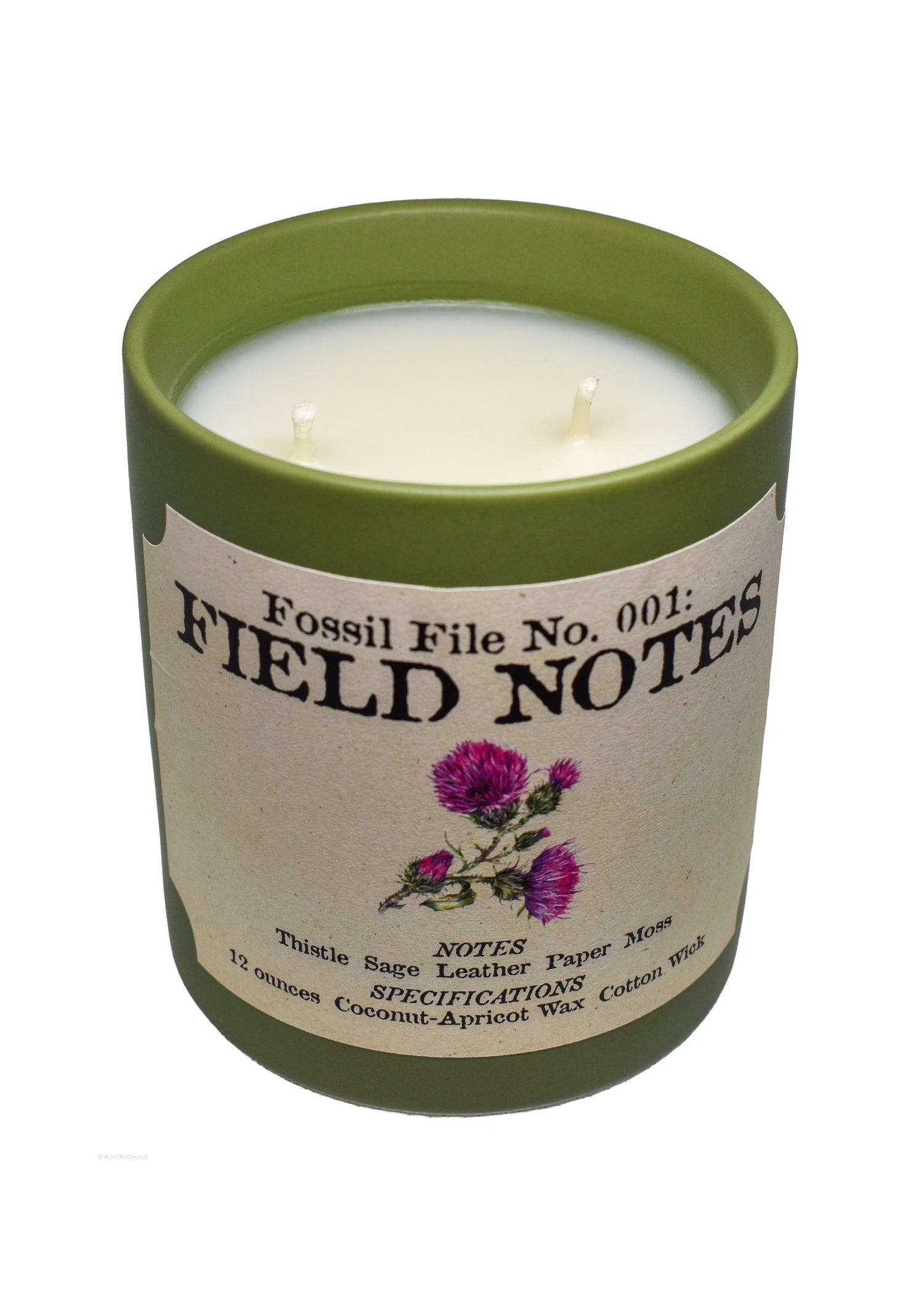 Field Notes Candle (Fossil File No. 001)